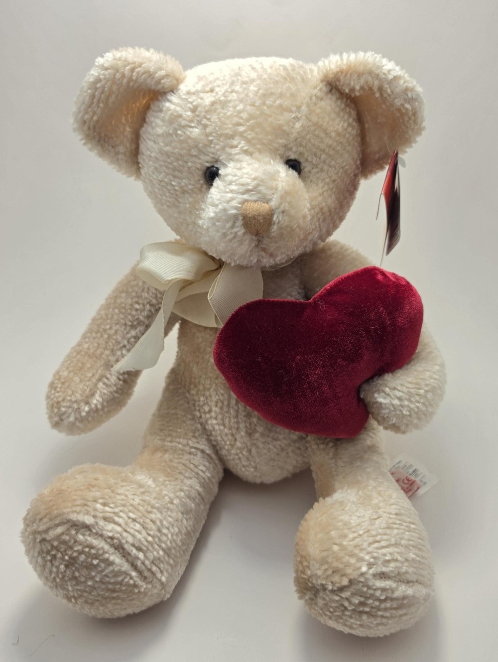 Russ Bear "L'amour" with Heart Plush Bears from the Past Valentine Love (14 inch